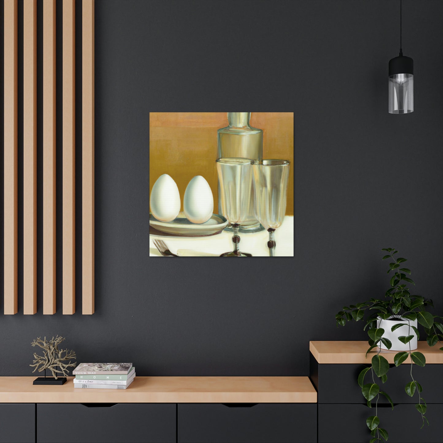 "Eggs in Art Deco". - Canvas