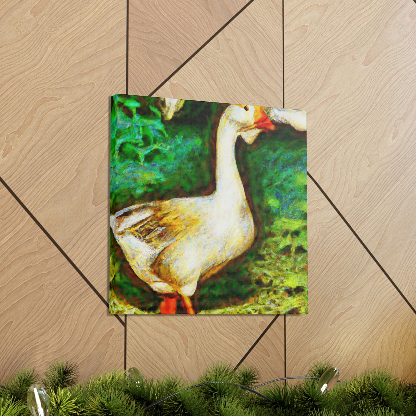 "Goose in Flight Impression" - Canvas