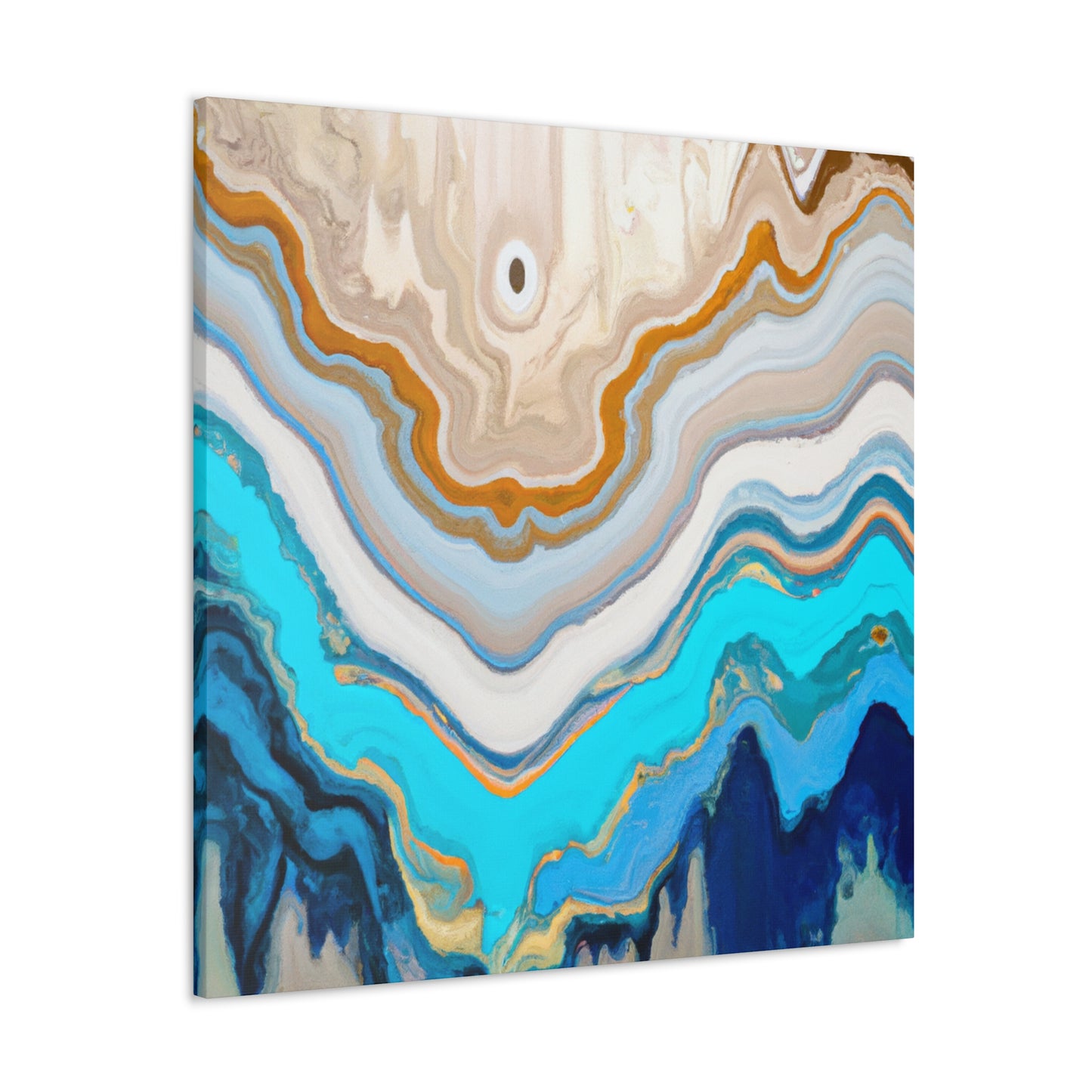 "Vibrant Sound Waves Dance" - Canvas