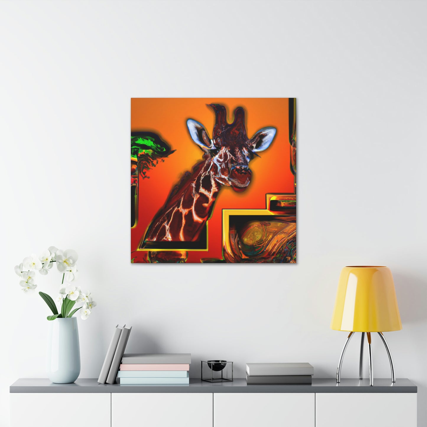 Giraffe in Art Deco - Canvas