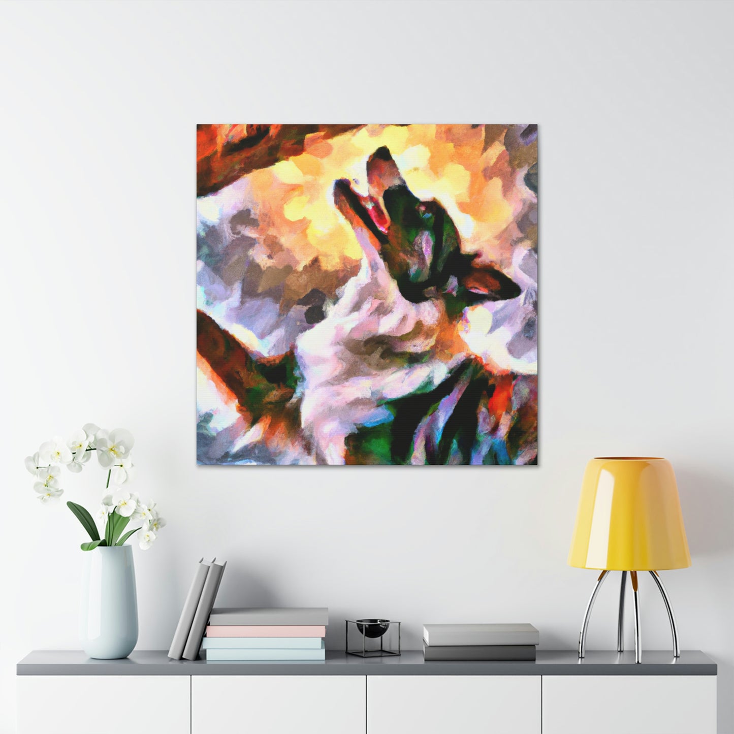 Border Collie Elegance - Canvas