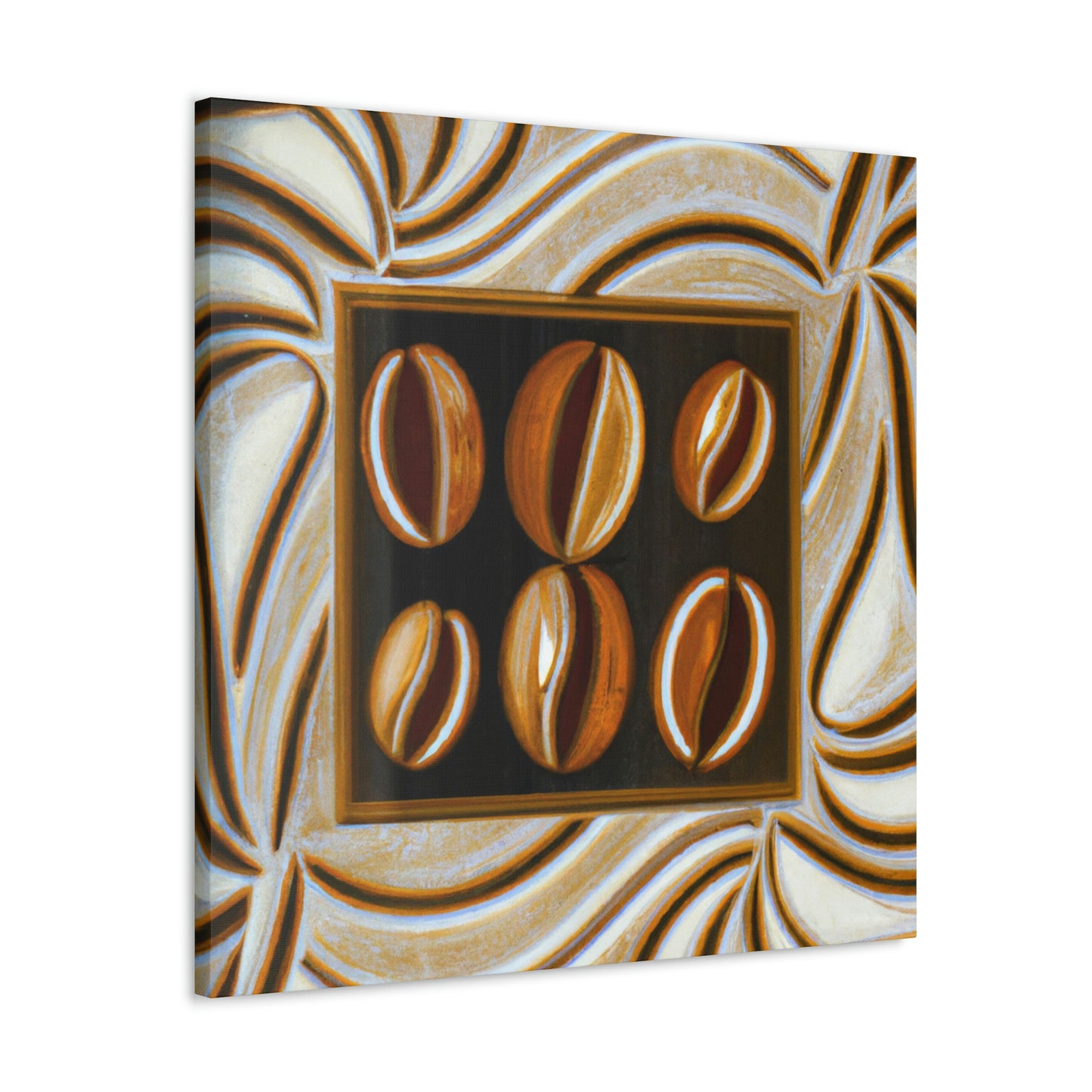 "Coffee Beans Symphony" - Canvas