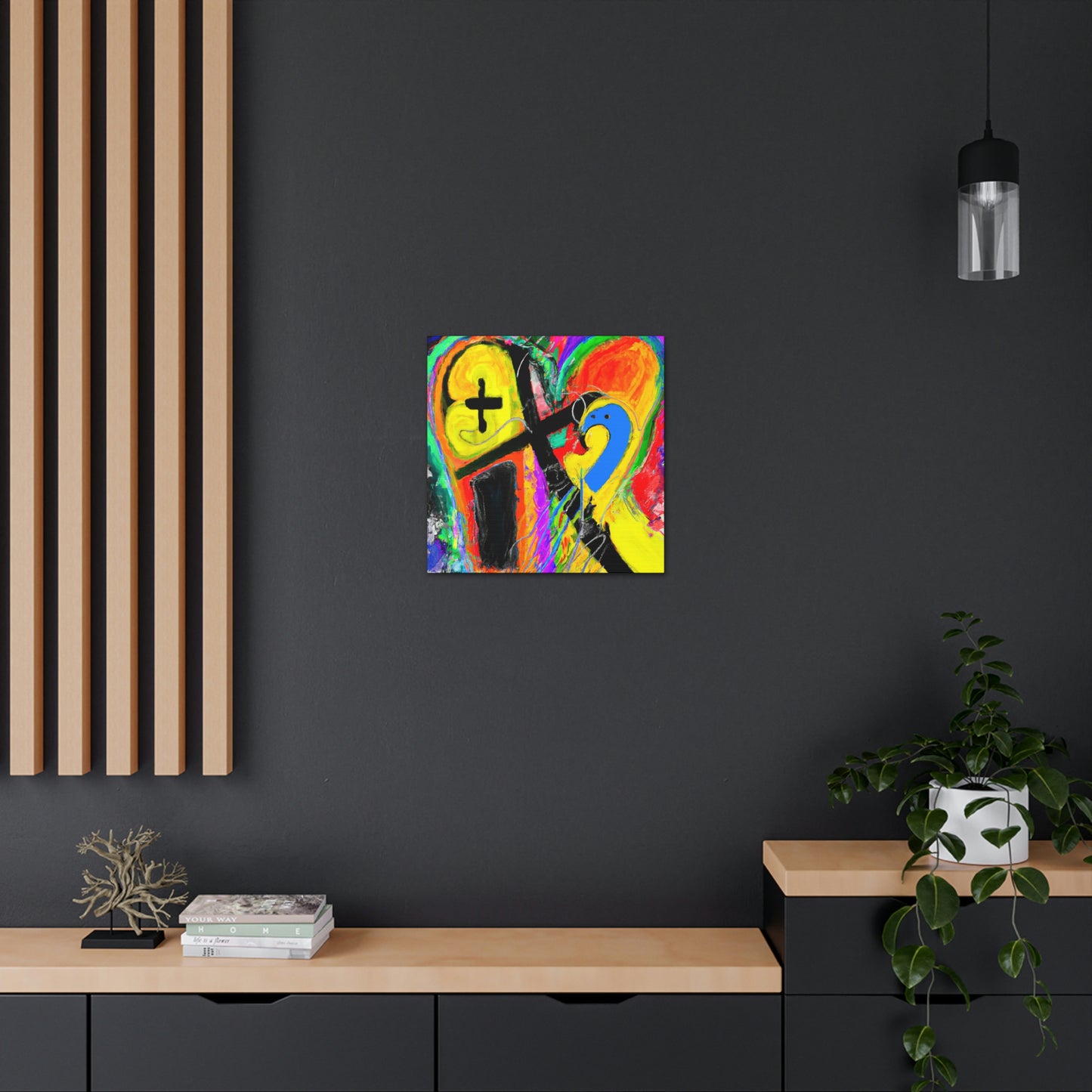 Love's Rainbow Embrace - Canvas