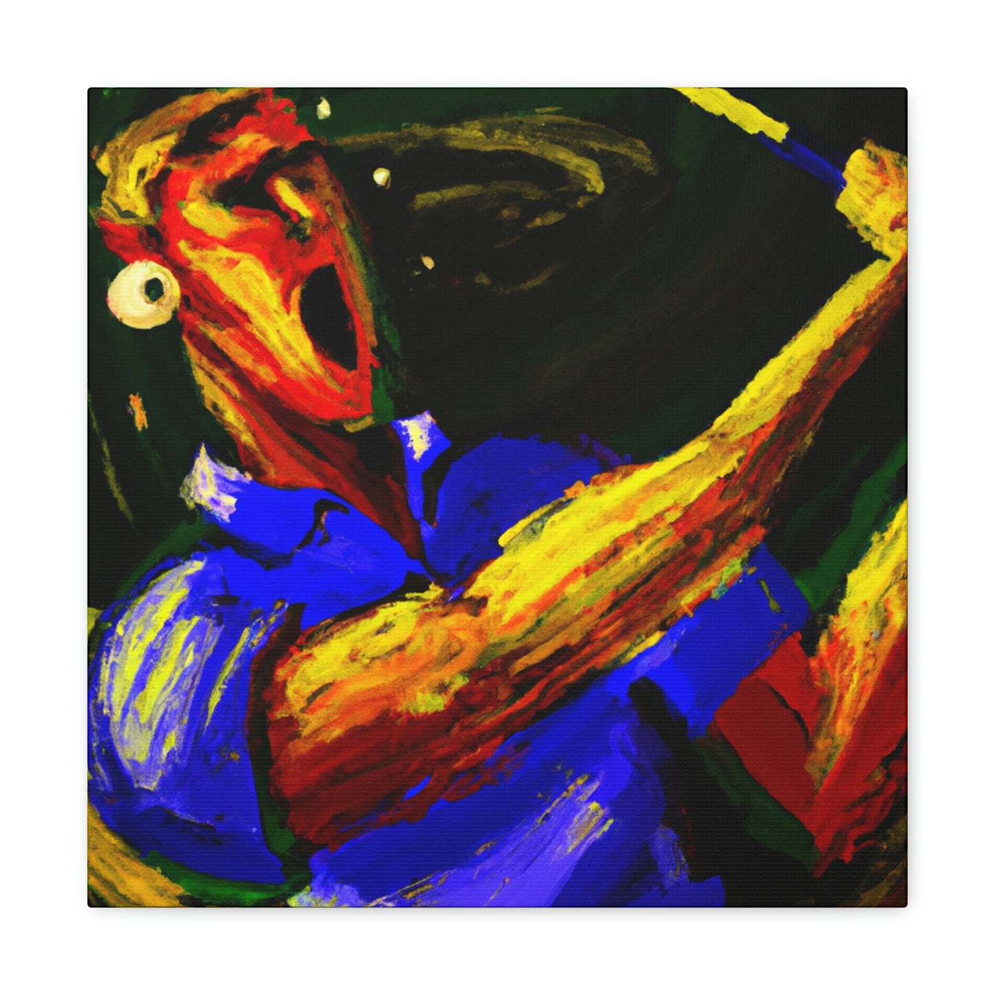 Golfers in Expressionism - Canvas