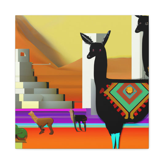 Dazzling Deco Llama - Canvas