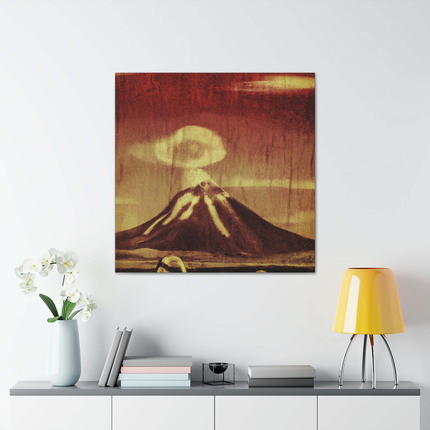 Volcano Burst of Color - Canvas