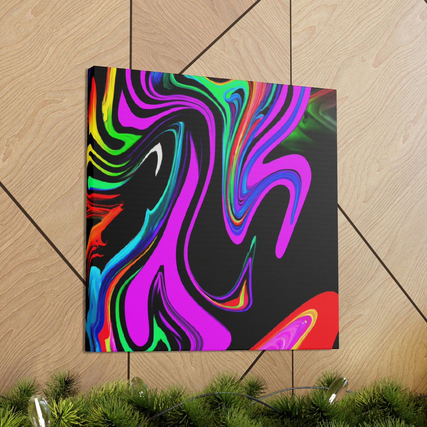 "Flowing Fire Stormscape" - Canvas