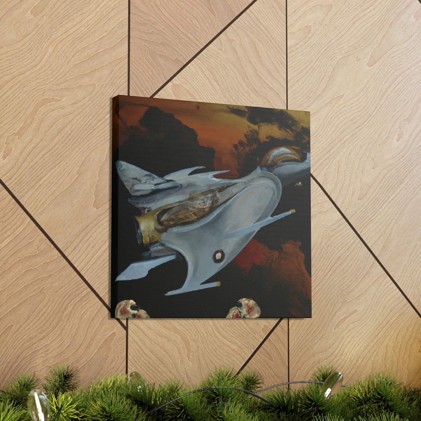 "Jet Fighter Dreamscape" - Canvas