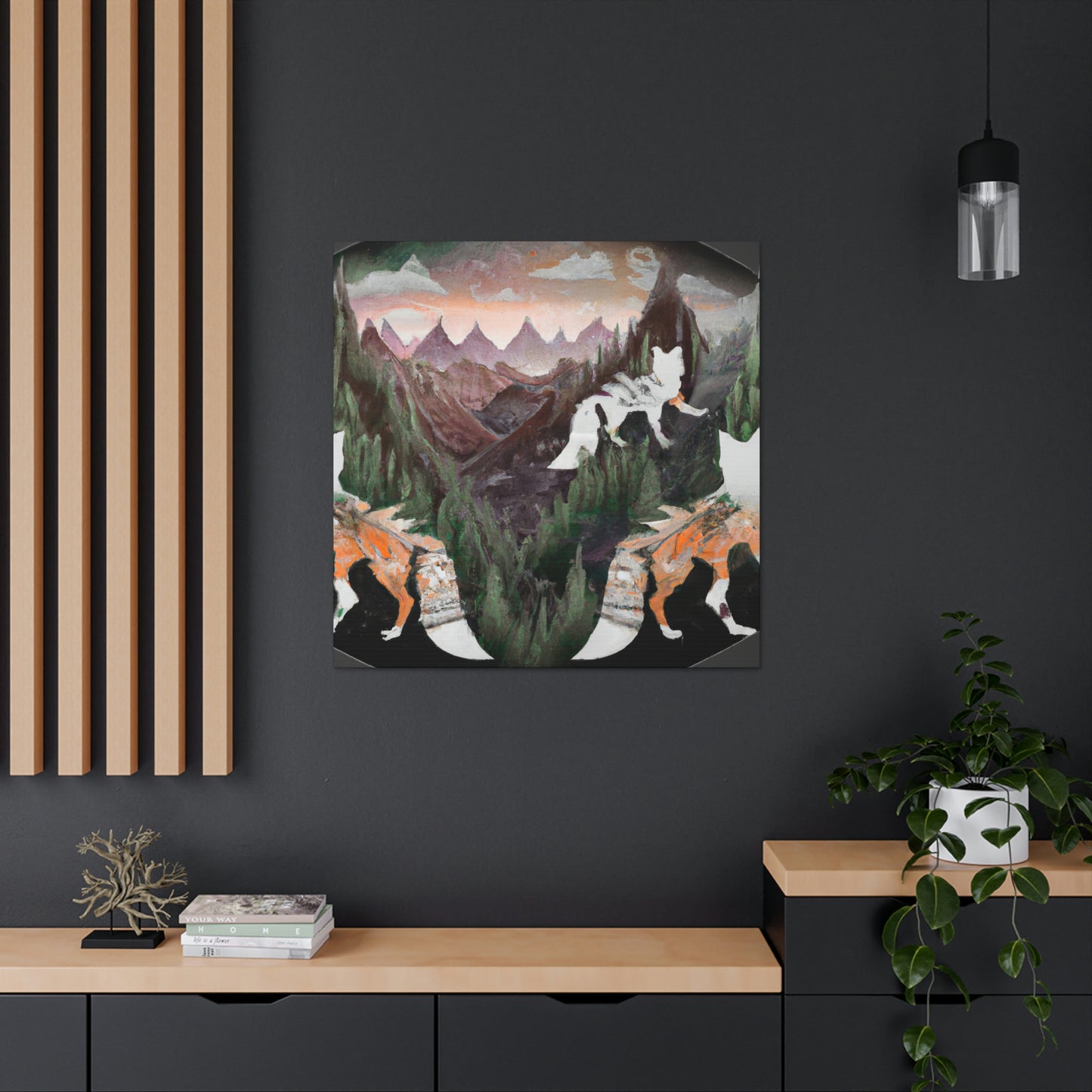 Fox in the Twilight - Canvas