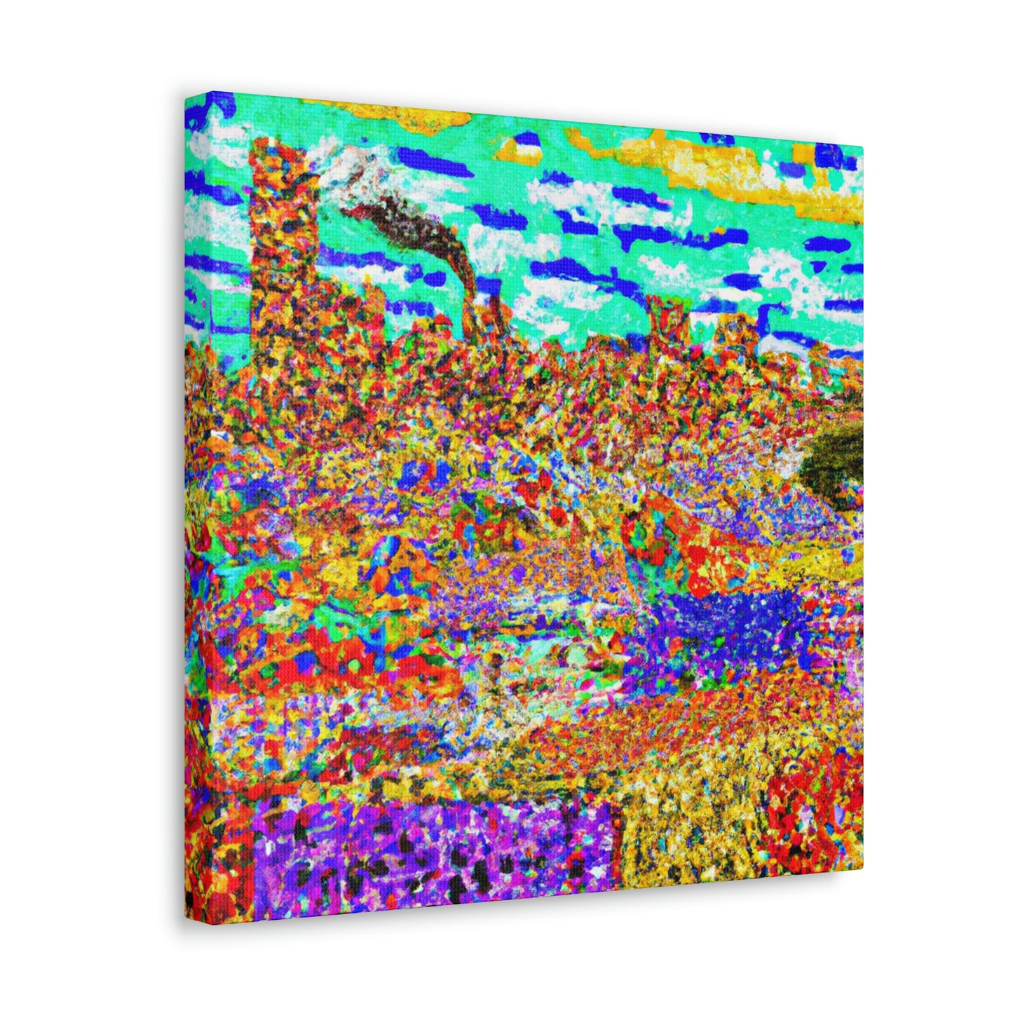 Victorian Pointillism Splendor - Canvas