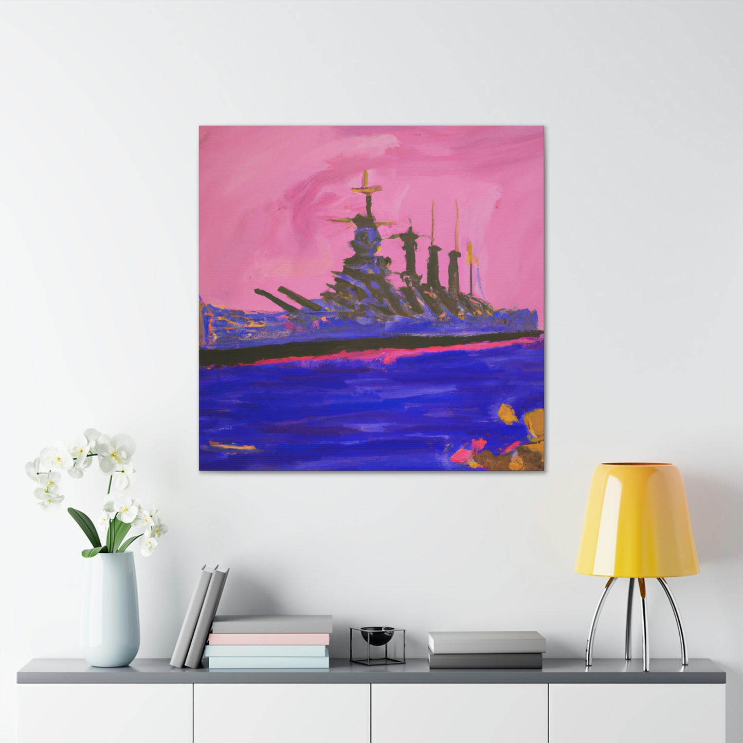 "Battleship in Fauvism" - Canvas