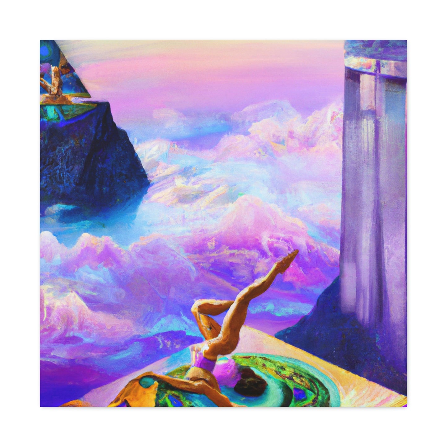 Yoga in Surrealism - Canvas