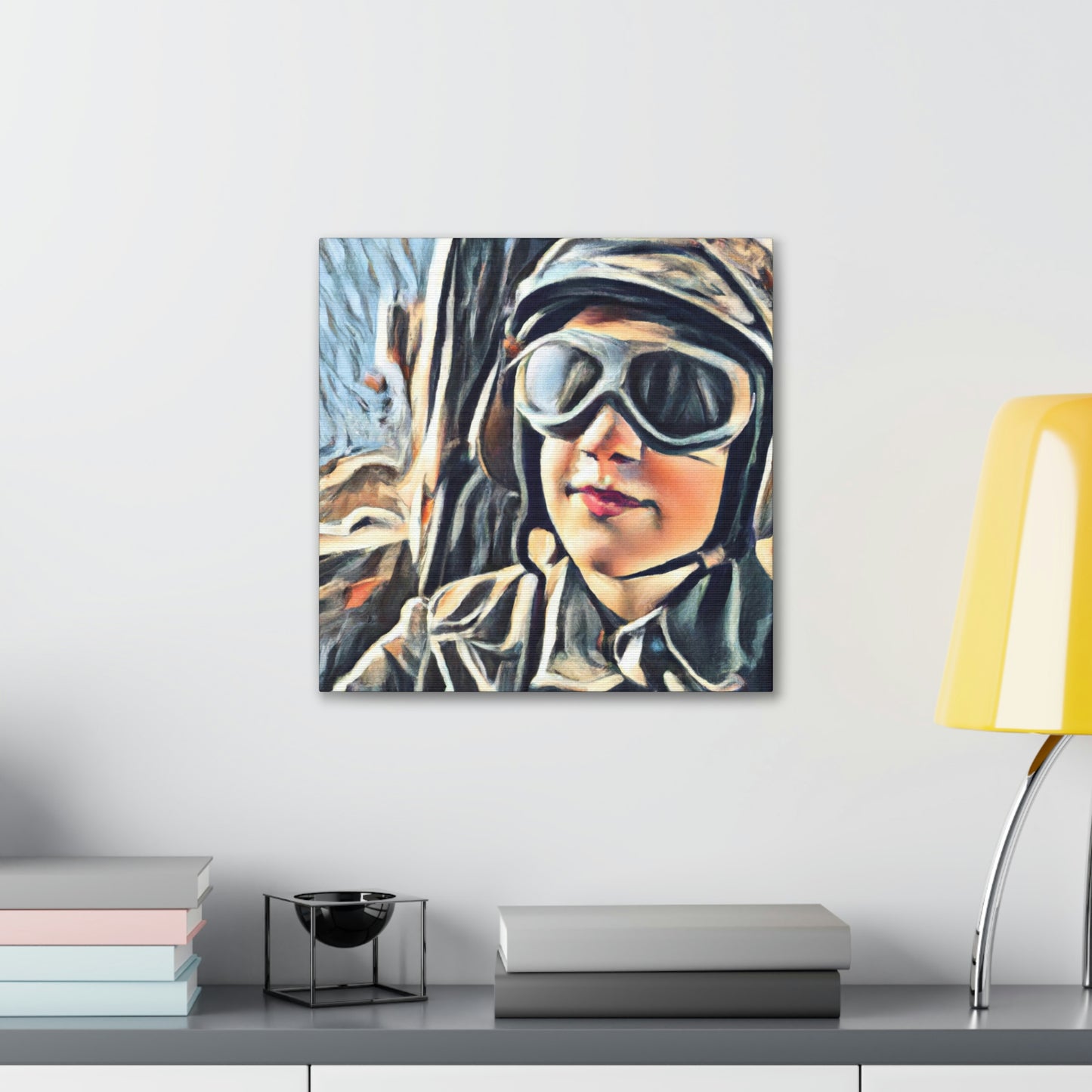 "Blue Skies, Navy Pilot" - Canvas