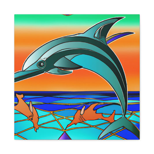 Gliding Dolphin Majesty - Canvas