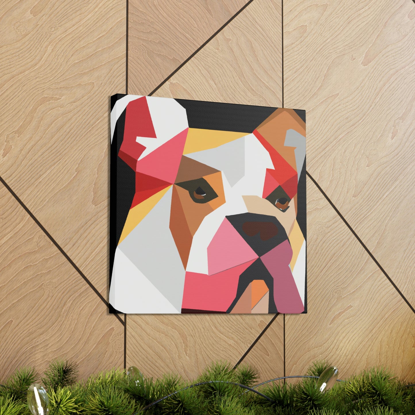 American Bulldog Minimalism - Canvas