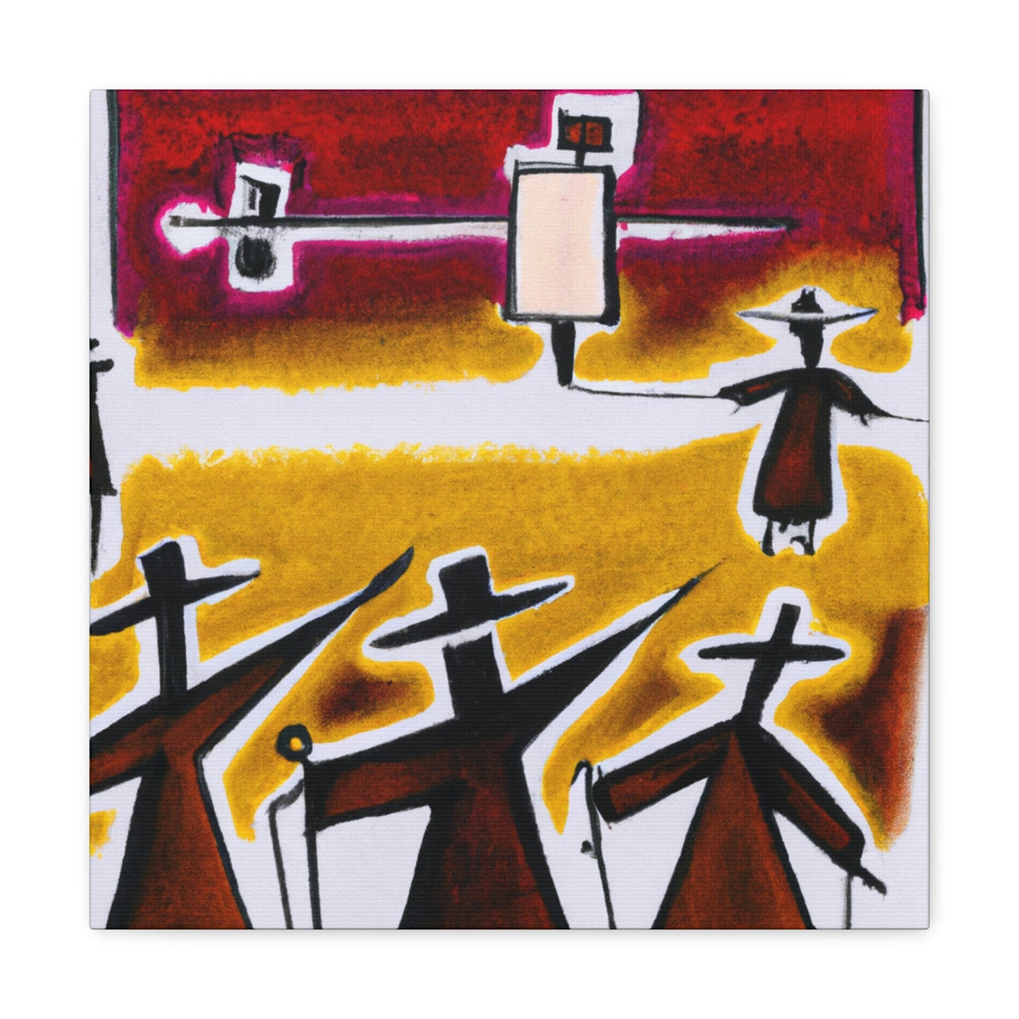 "Toil of Protesting Lines" - Canvas