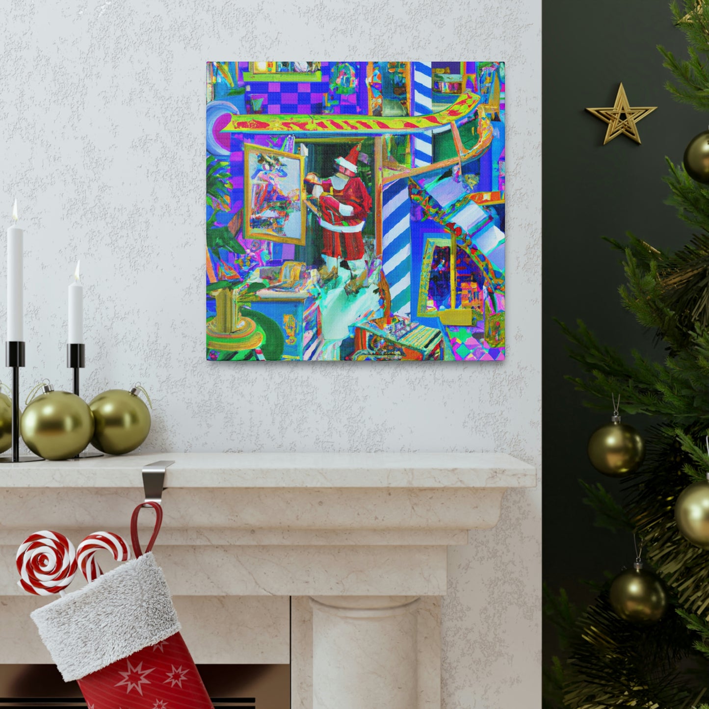 Santa's Magical Workshop - Canvas