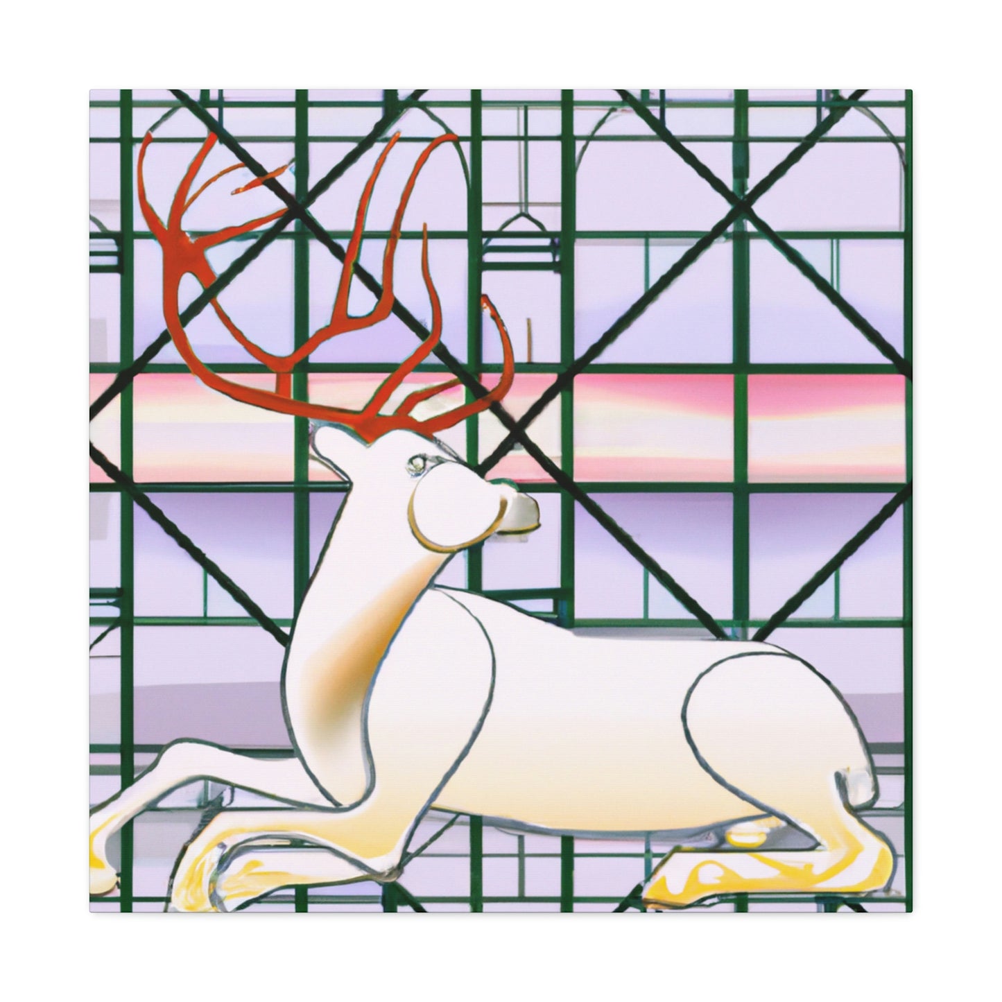 "Deer of the Deco" - Canvas