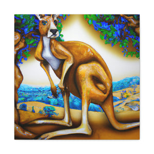 Kangaroo's Legendary Bounce - Canvas