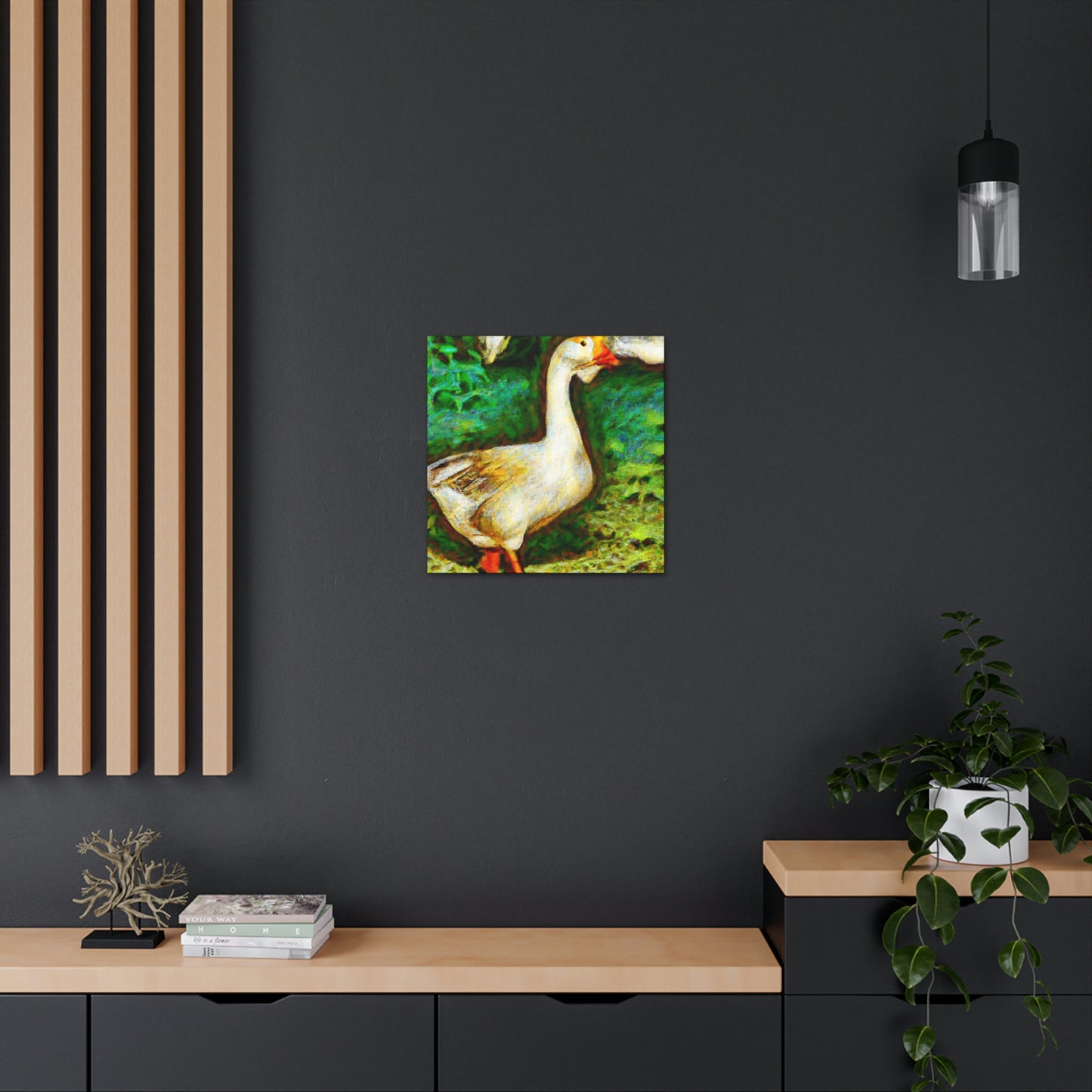 "Goose in Flight Impression" - Canvas