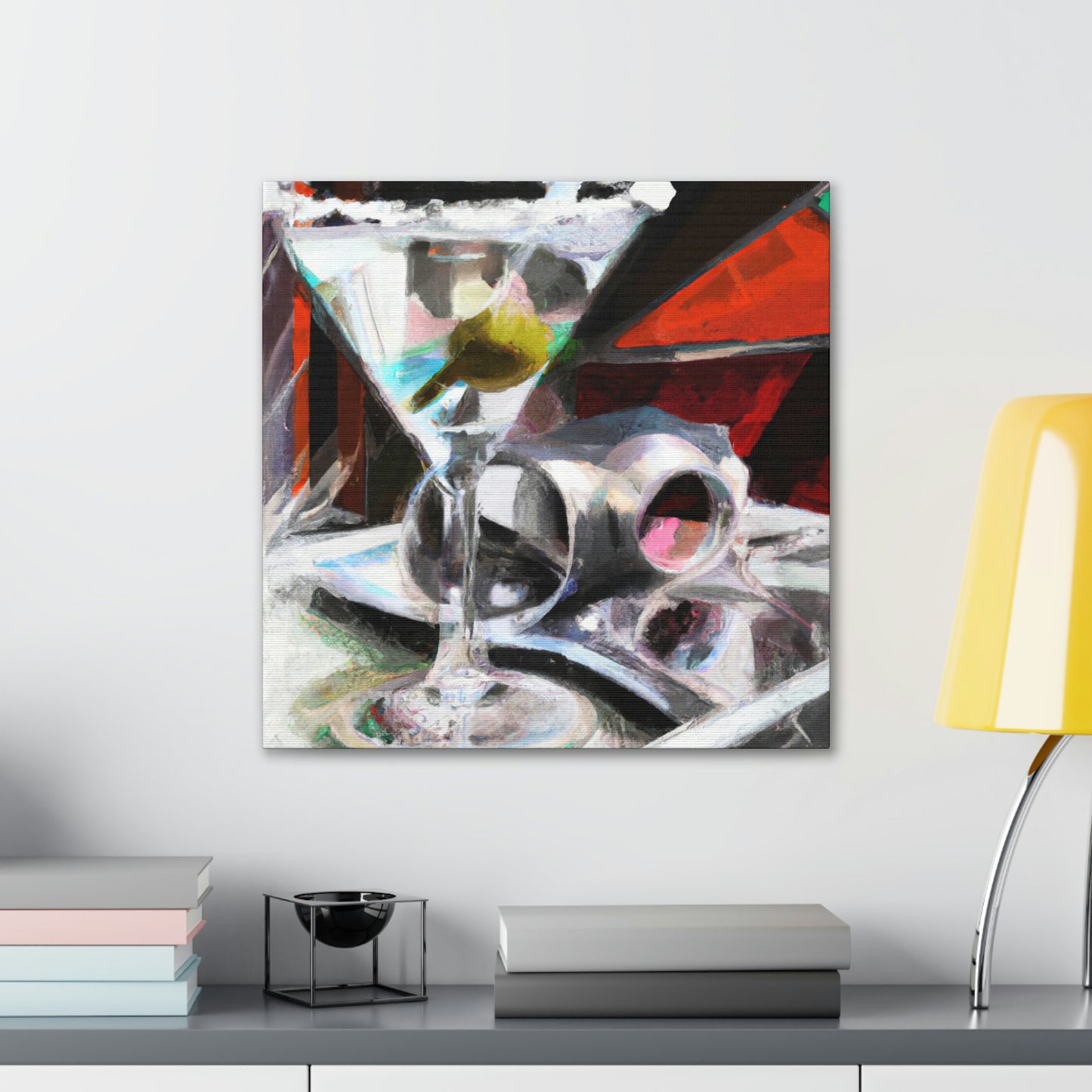 Martini Vibrant Reflection - Canvas