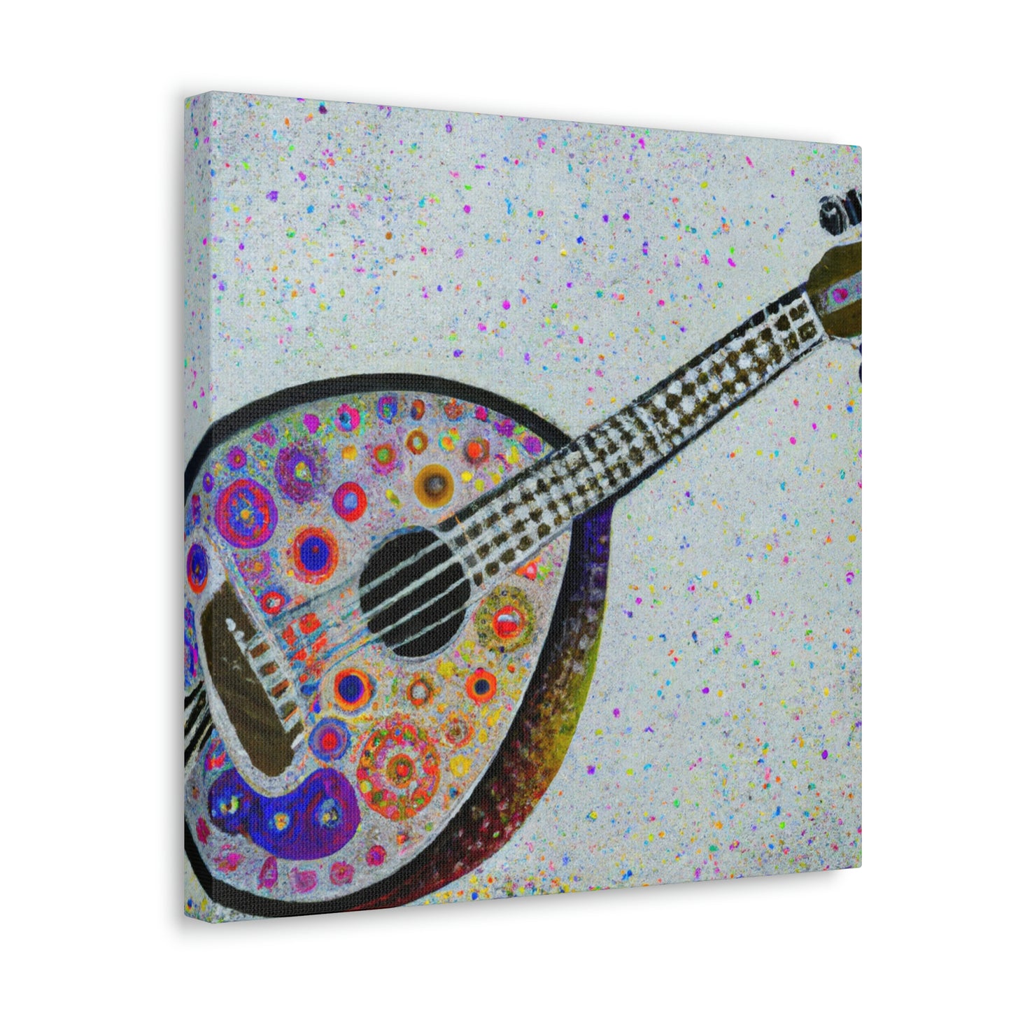 Mandolin in Pointillism - Canvas