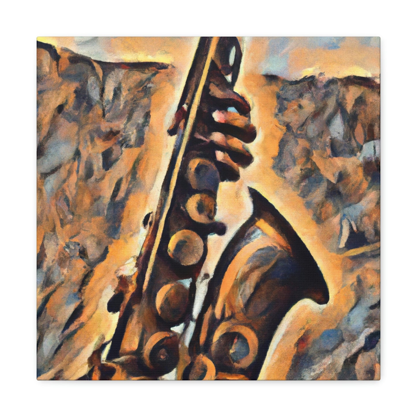 "Saxophone's Sweet Serenade" - Canvas