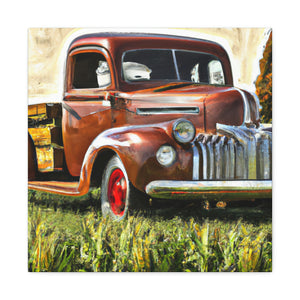 "Aged Pickup Truckard". - Canvas