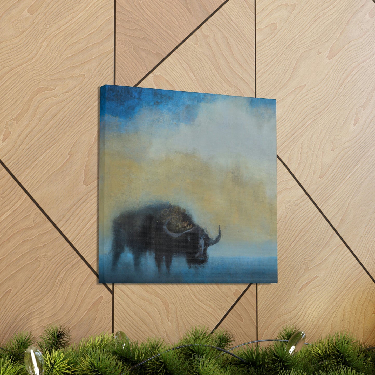 "Buffalo in Steampunk Age" - Canvas