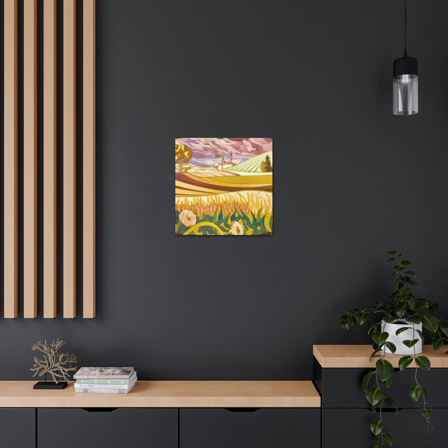 "Harvesting the Fields Abloom" - Canvas