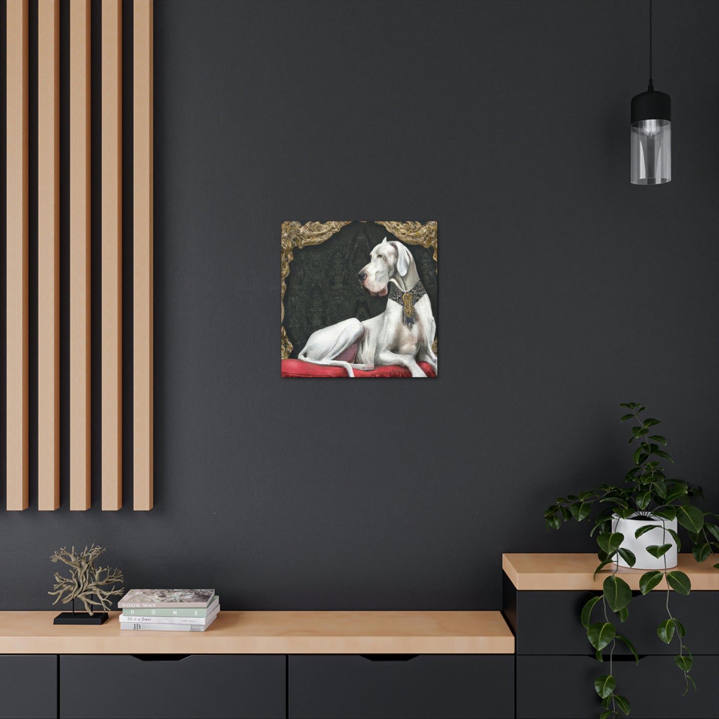 Great Dane in Rococo - Canvas