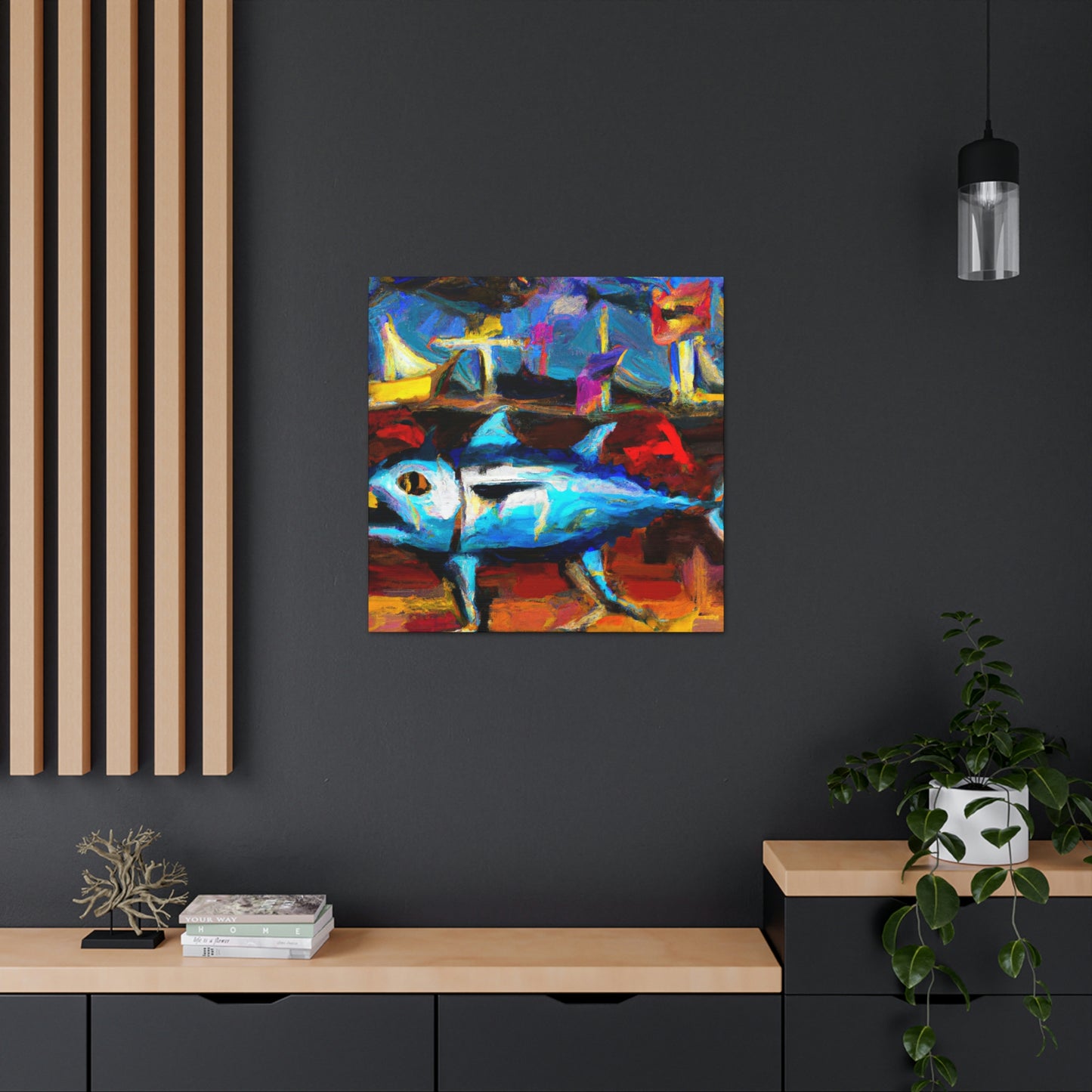 "Tuna: Expressionist Masterpiece" - Canvas