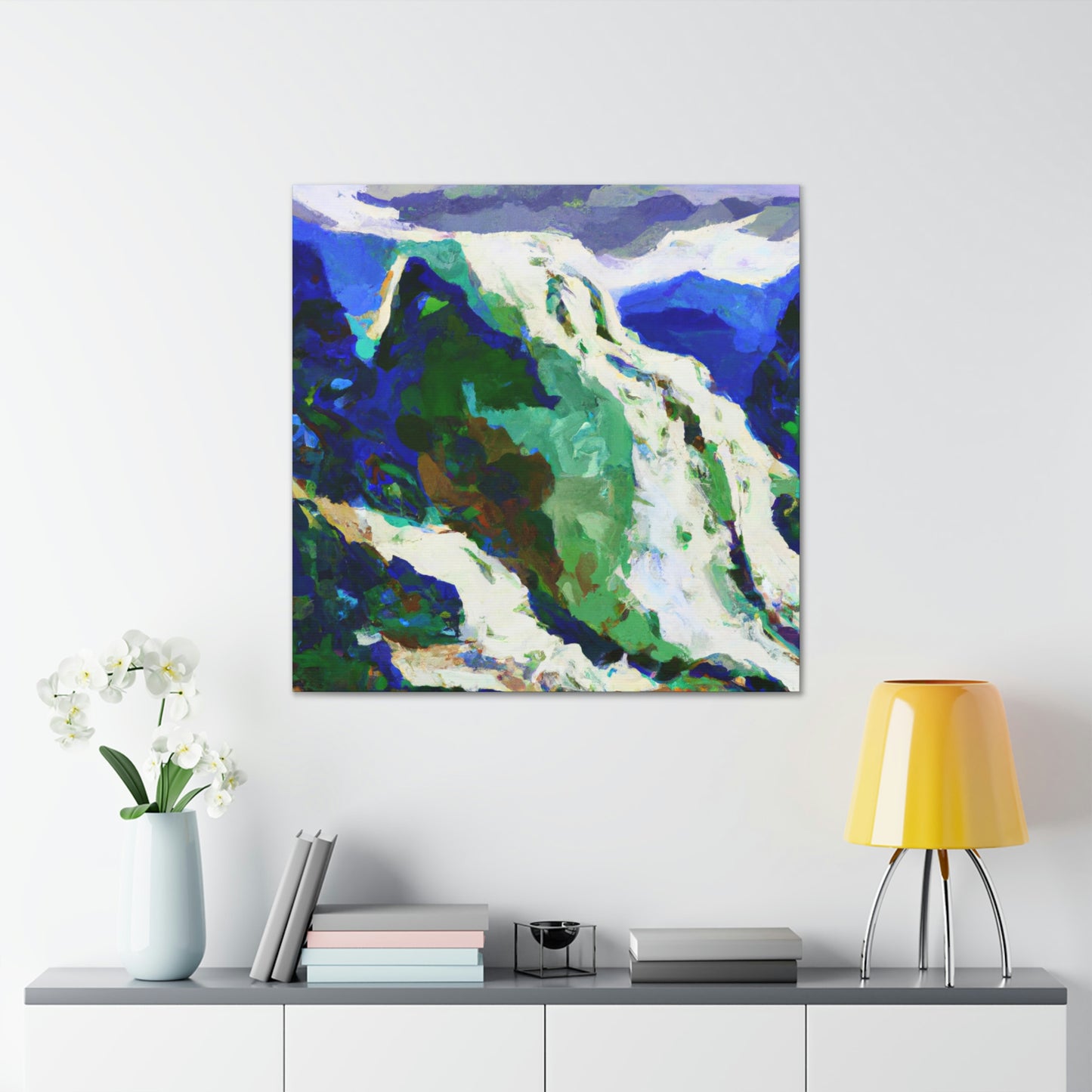 Frozen Glacier Sunset - Canvas