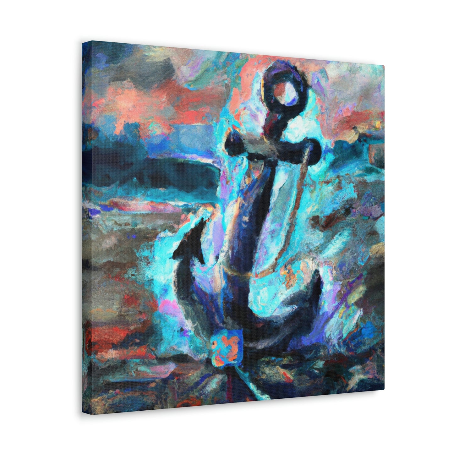 Anchor in Awoken Storm - Canvas