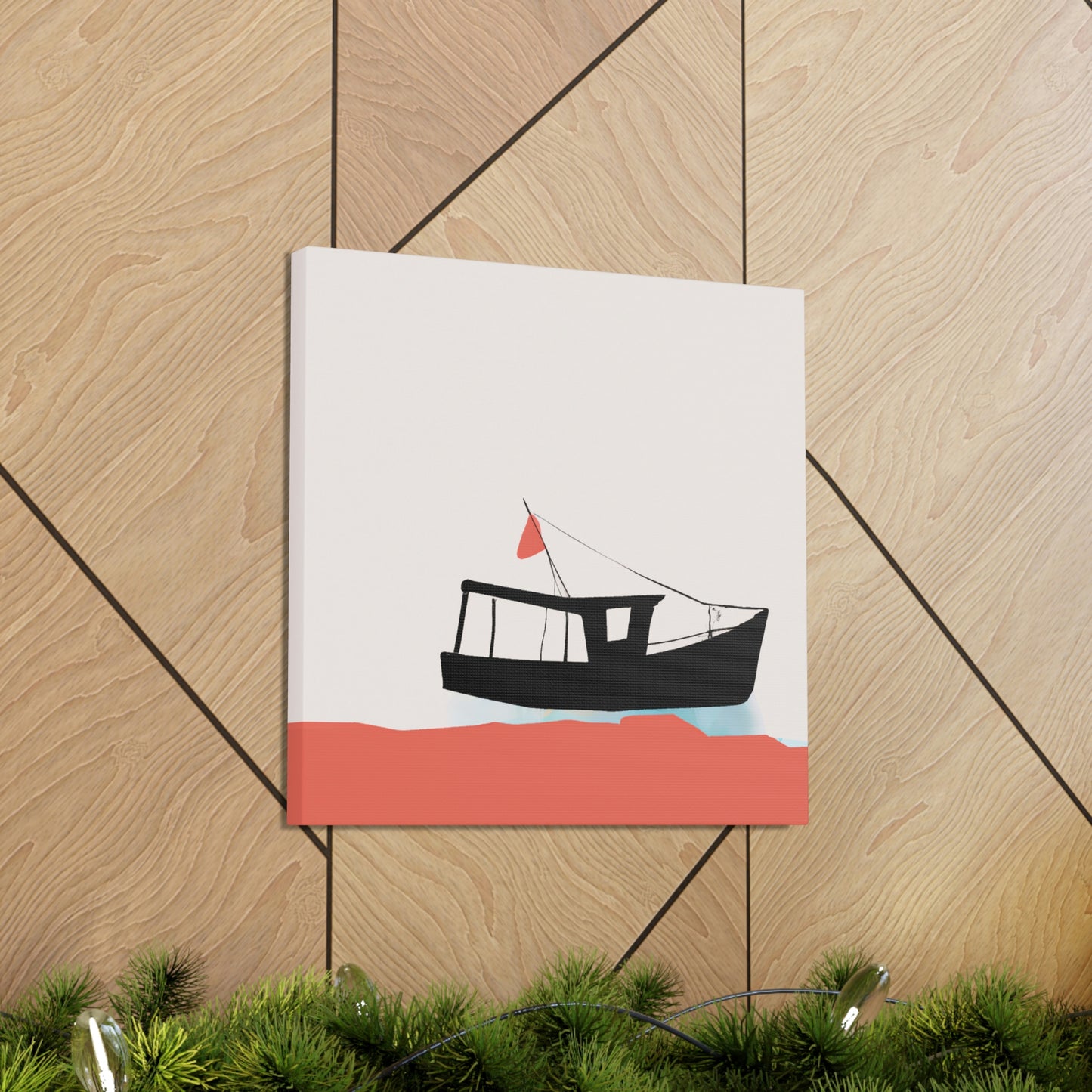 Fishing Boat Minimalism - Canvas