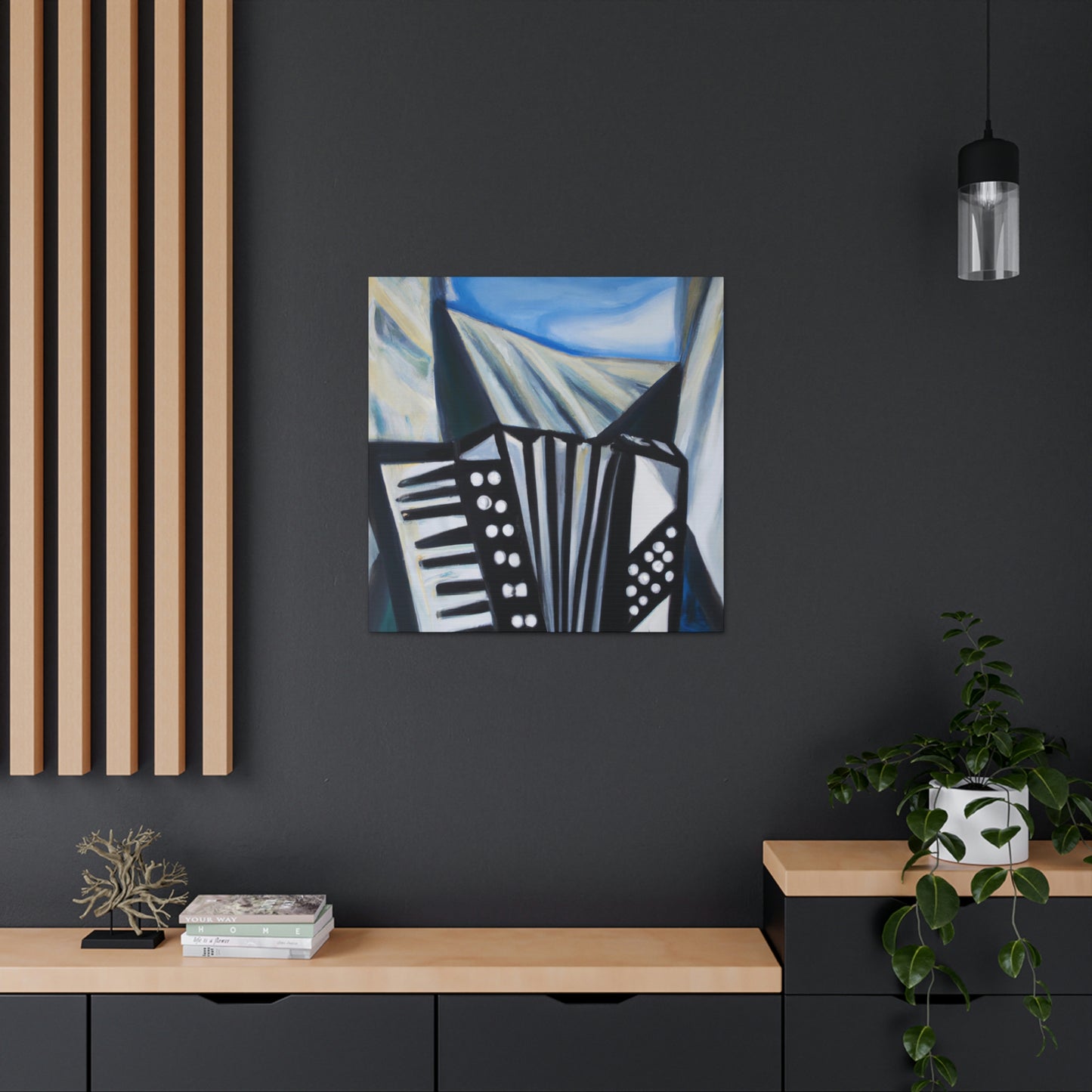 Accordion in Expressionism - Canvas