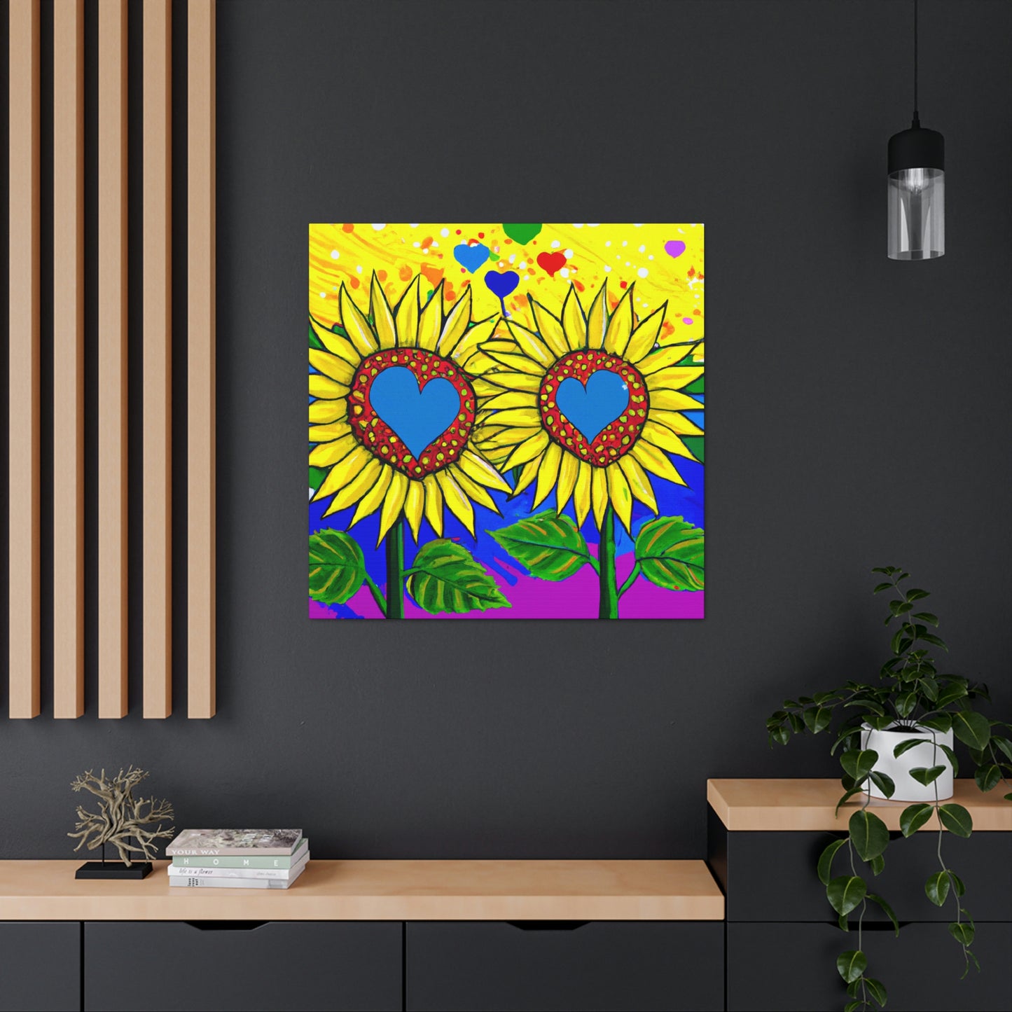 Love in Sunflowers - Canvas