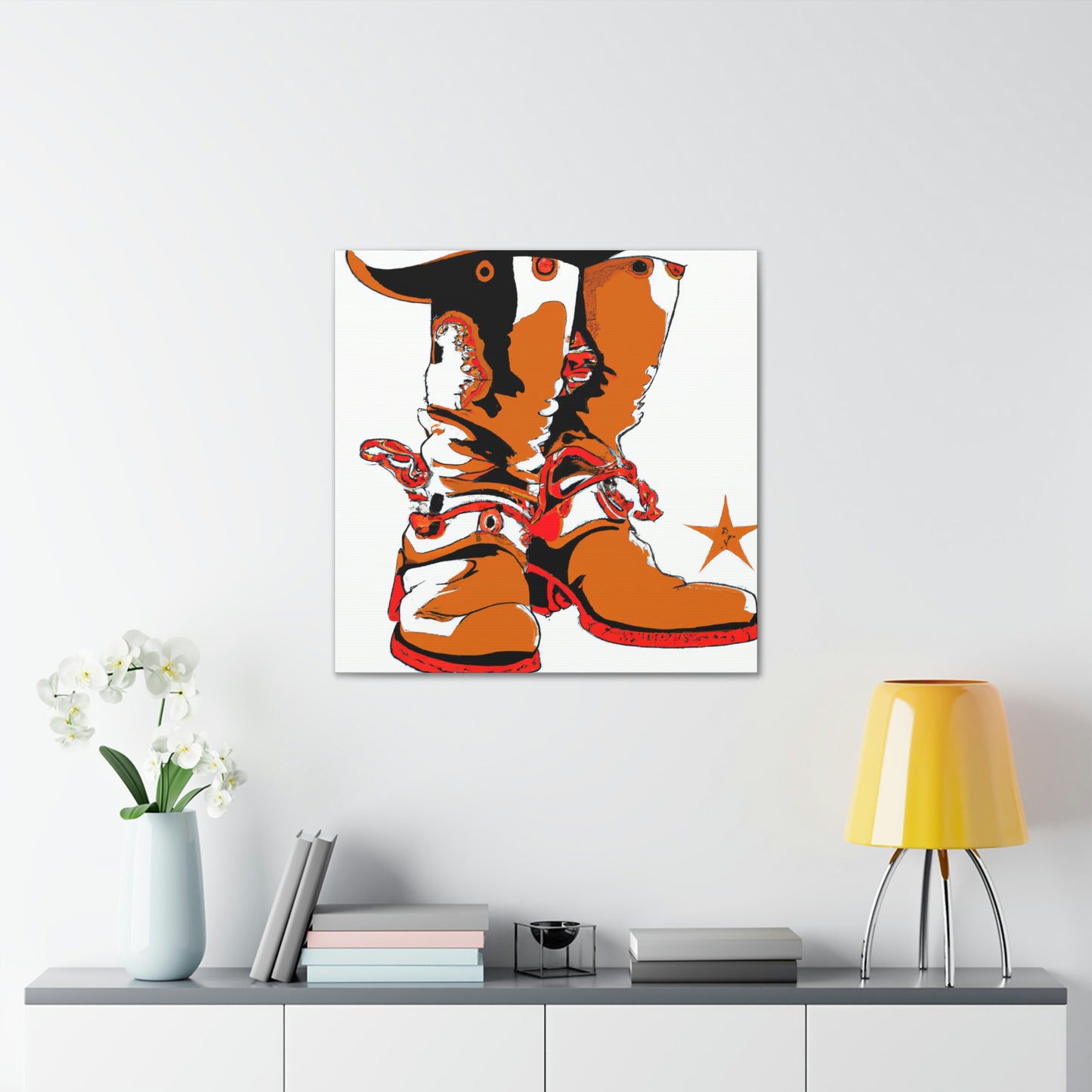 "Boots of Industrial Life" - Canvas