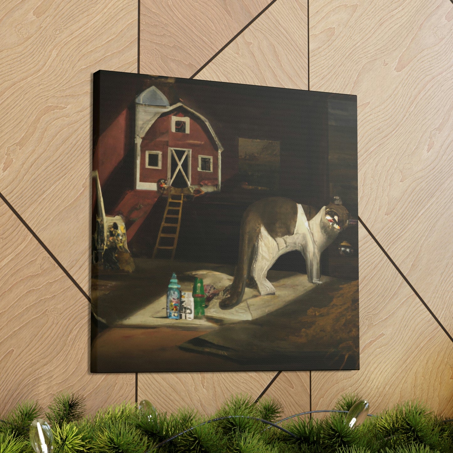 Barn Cat's Dreamscape - Canvas