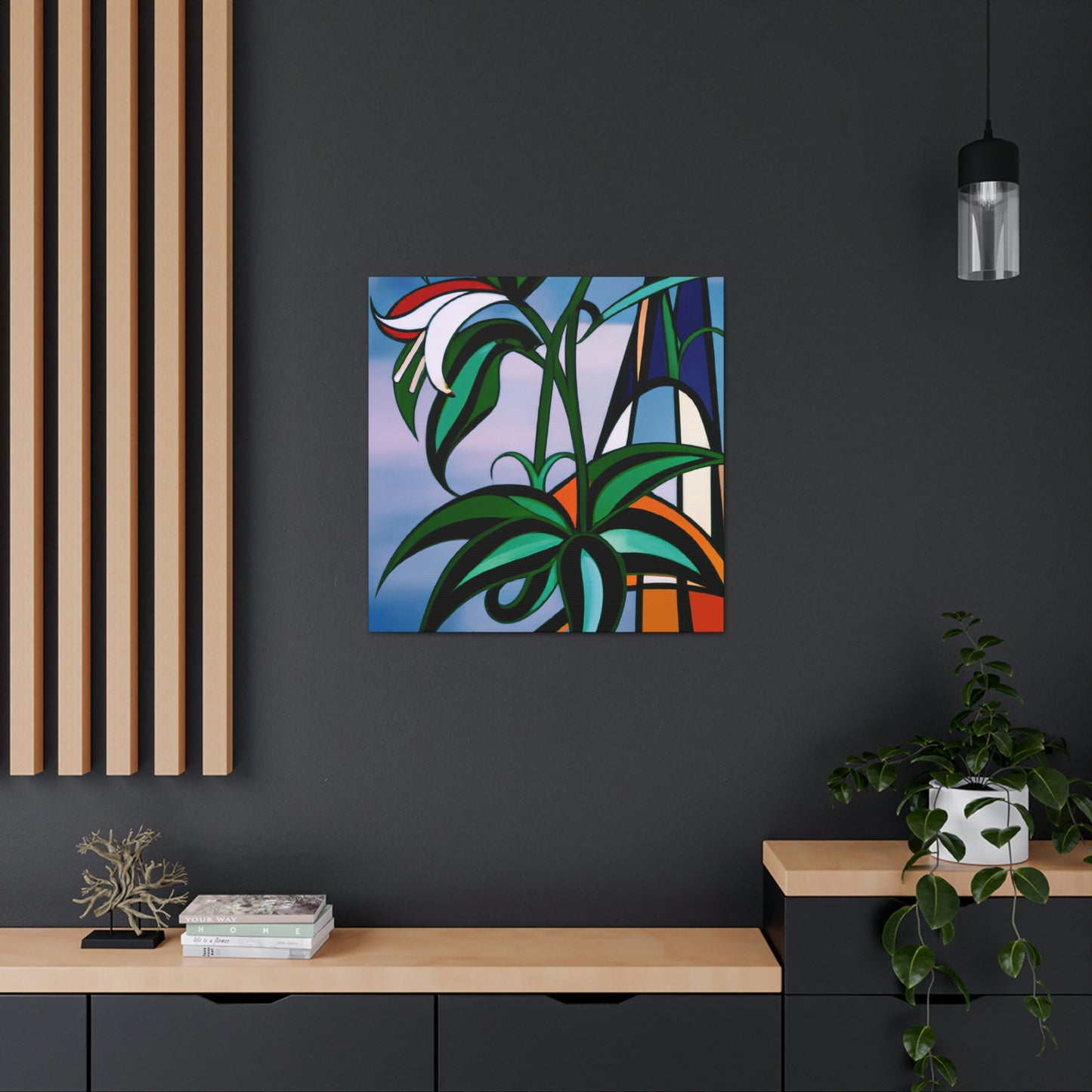 "Lily in Art Deco" - Canvas