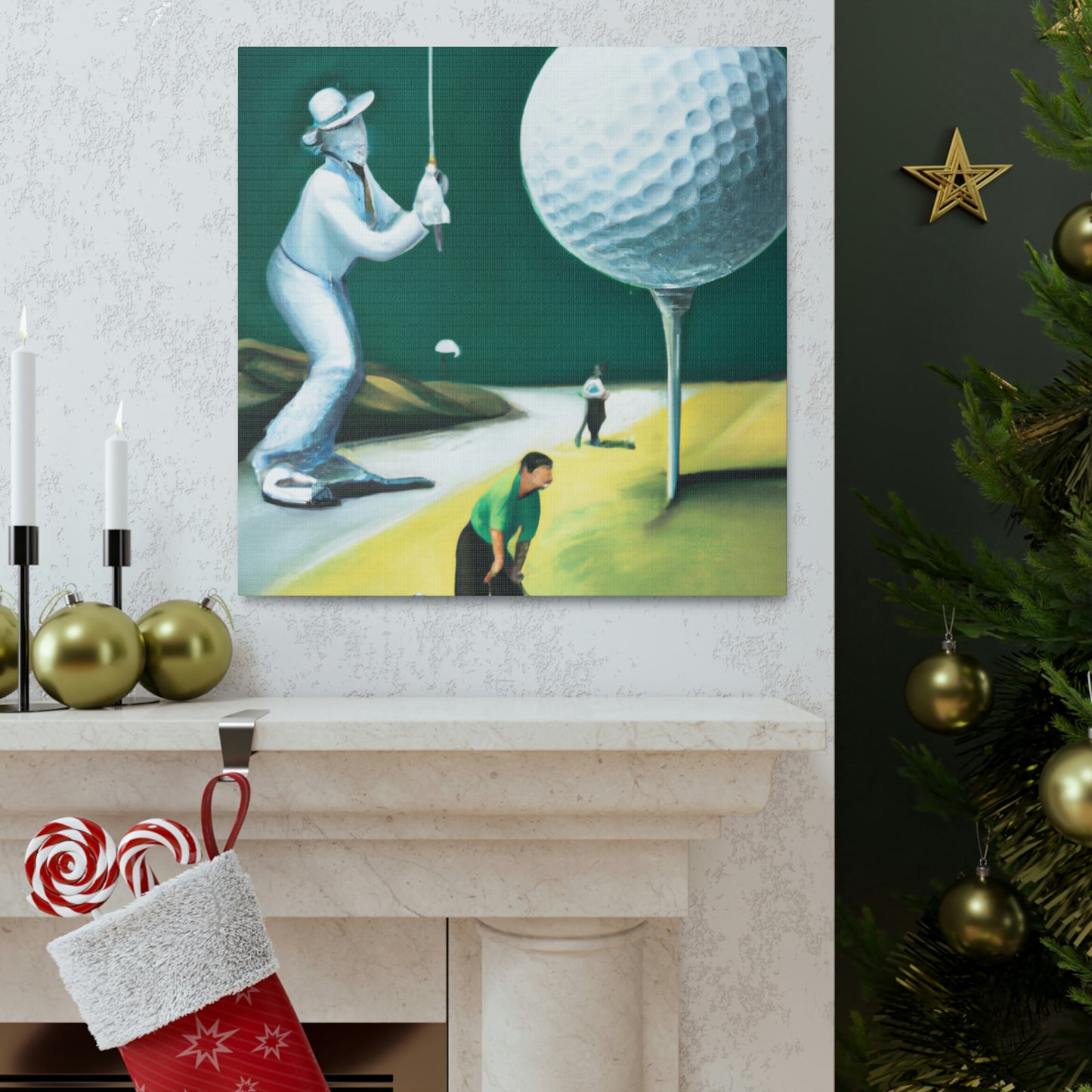 Golfing Through Dreamland - Canvas