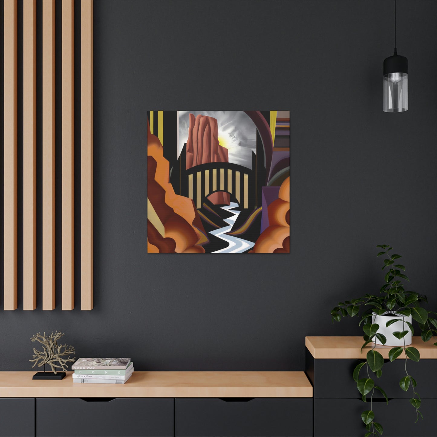 "Canyon of Jazz Age" - Canvas