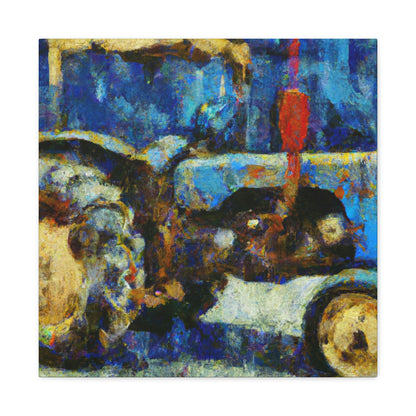 "Tractor Abstraction Expressionism" - Canvas