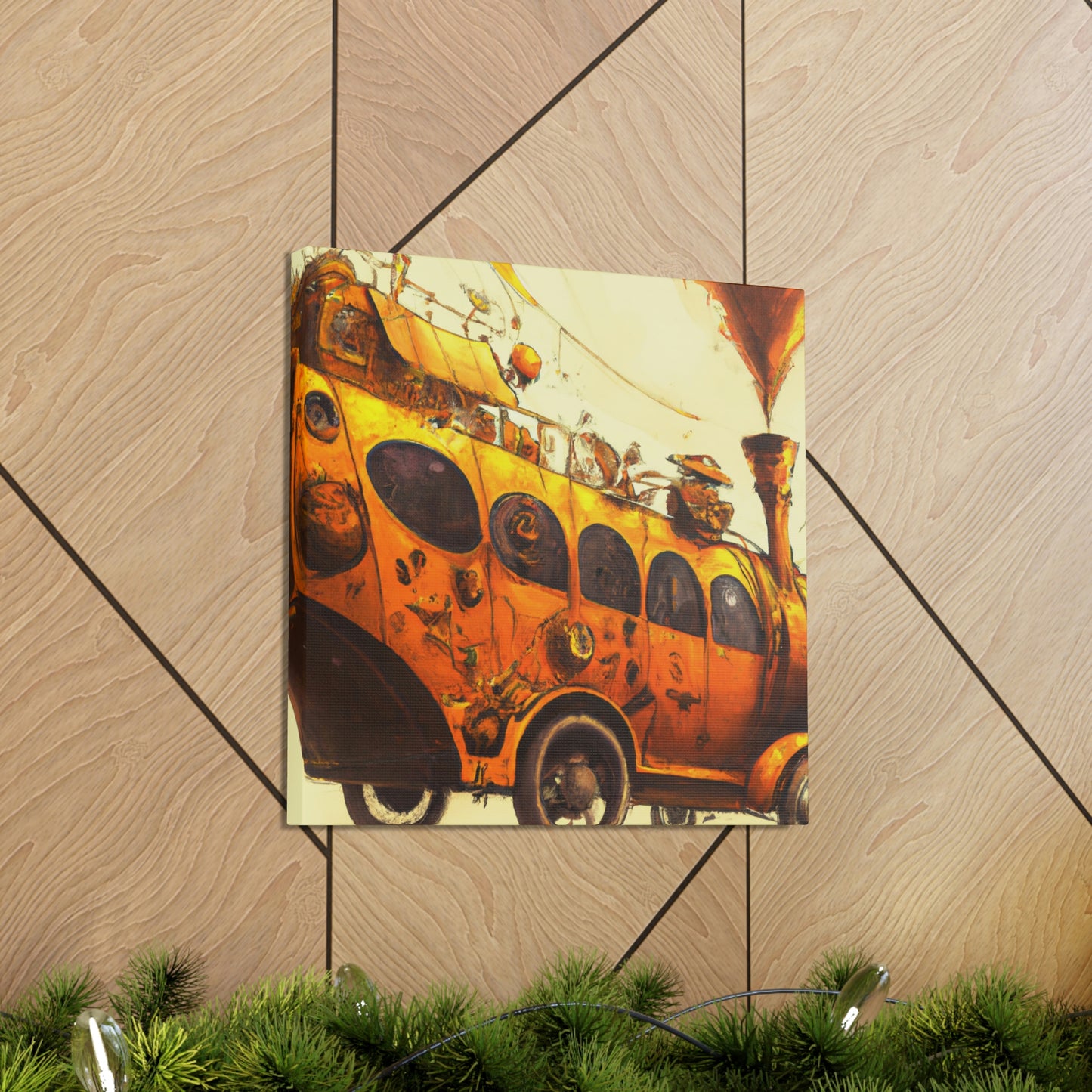 "Steam Bus Grandeur" - Canvas