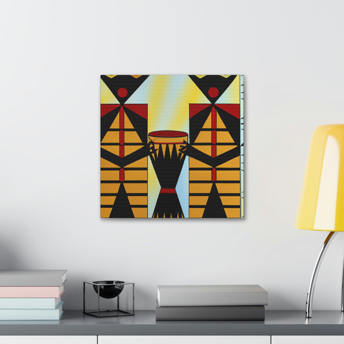 "Sultry Jazz Bongos" - Canvas