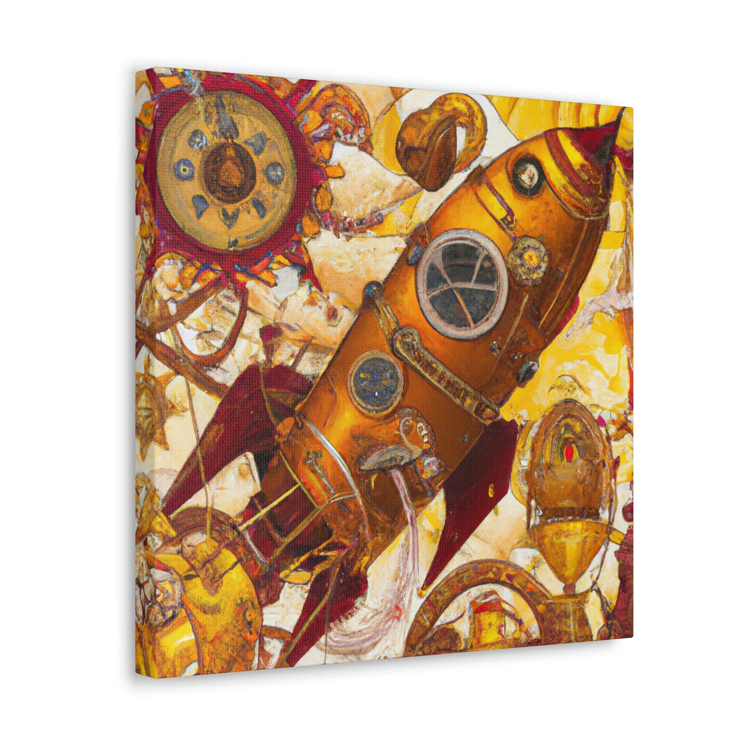 "Space Shuttle Steampunk Dream" - Canvas