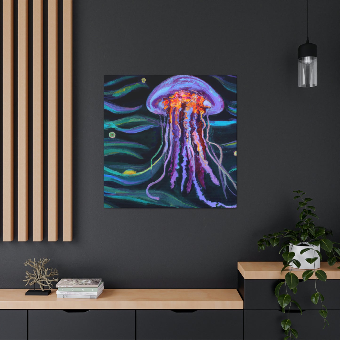 "Jellyfish Dream Streams" - Canvas