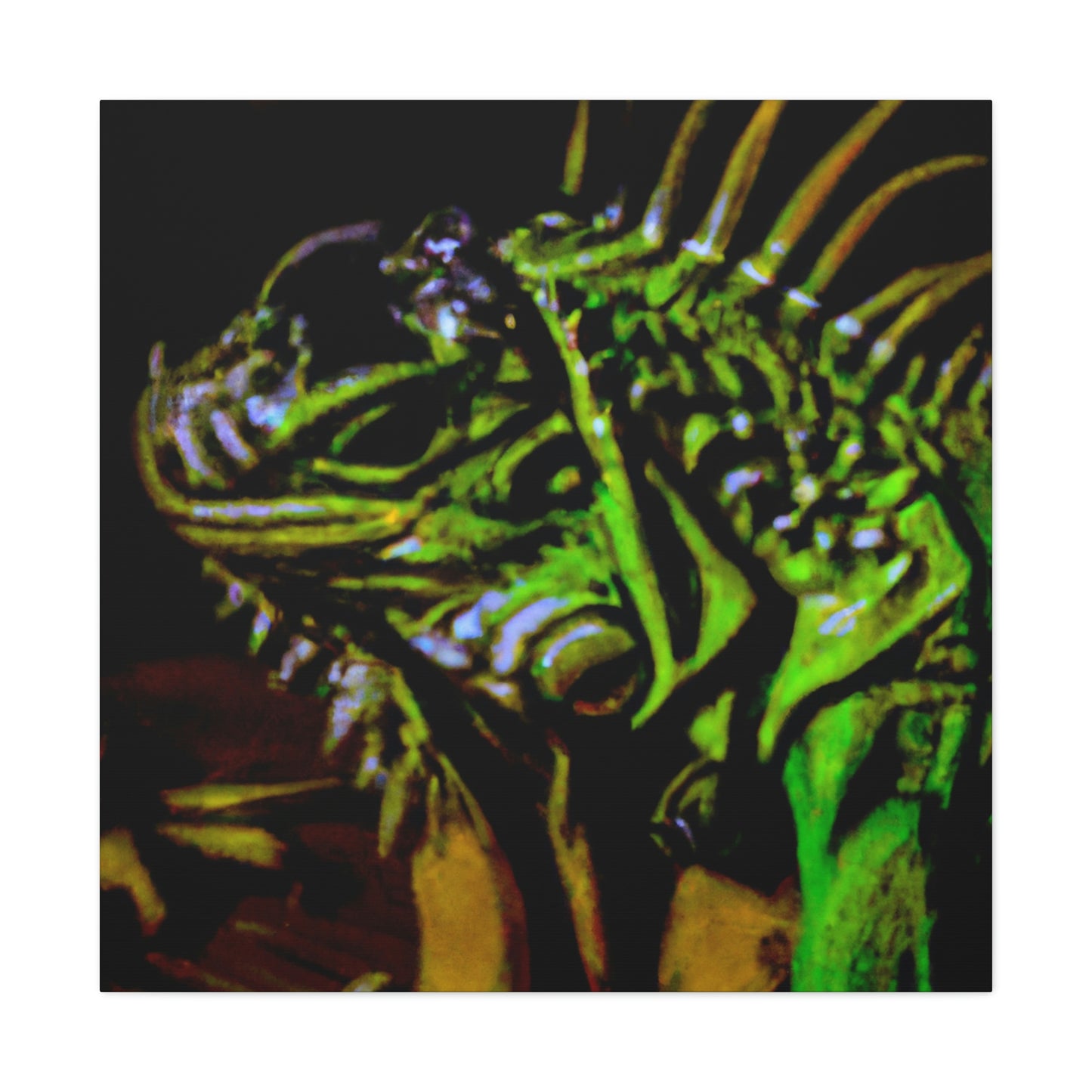 Iguana in Springtime - Canvas