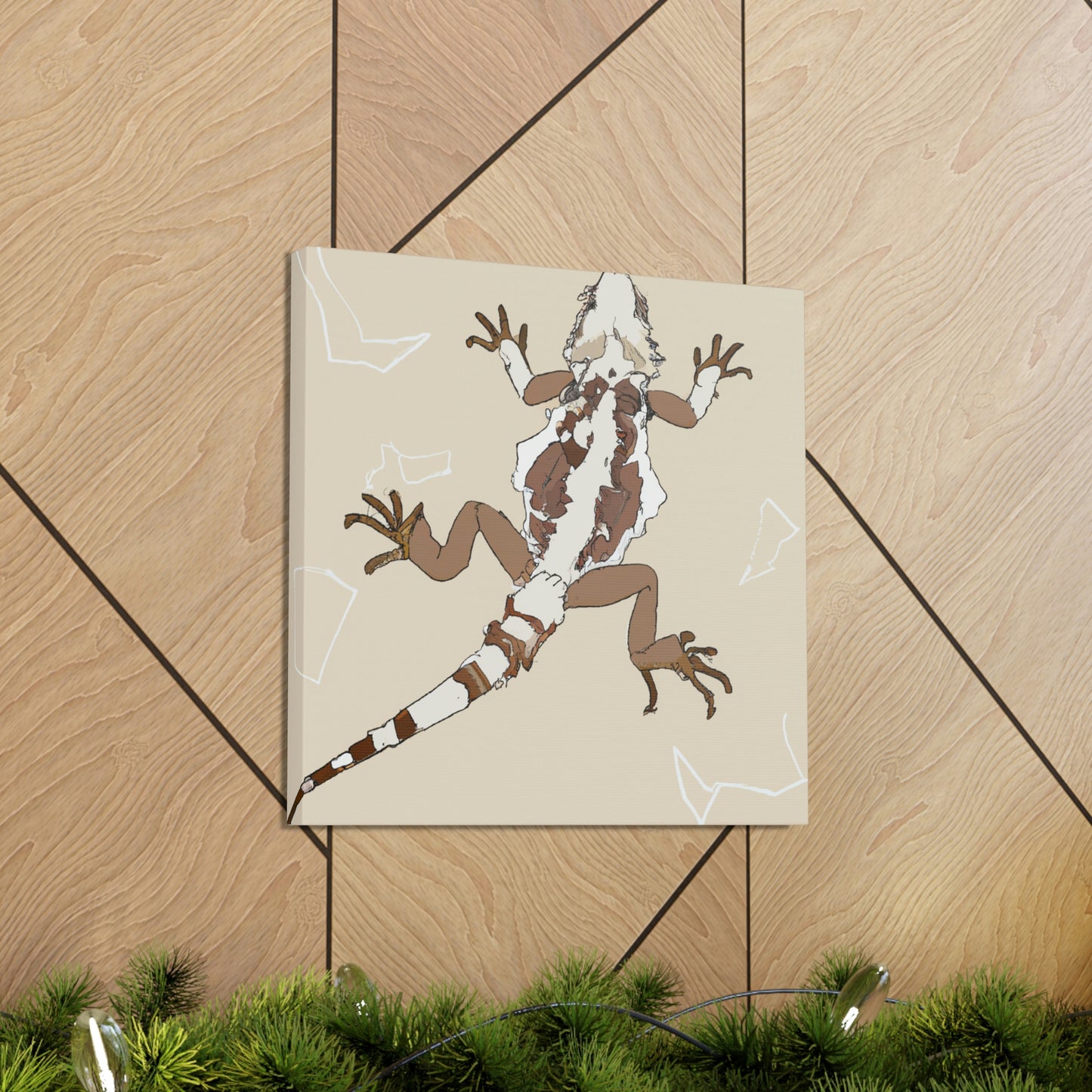 "Bearded Dragon Minimalism" - Canvas