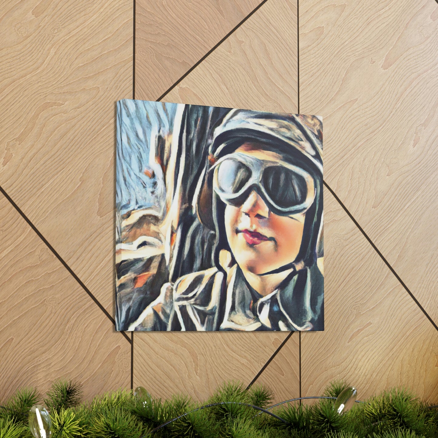 "Blue Skies, Navy Pilot" - Canvas